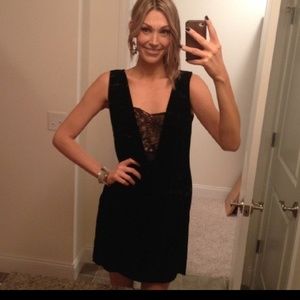 DVF velvet cocktail dress